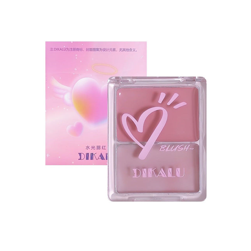 DIKALU Dual-Tone Blush Stick: All-in-One Face Highlighter and Contour for a Natural, Dewy Glow 6g