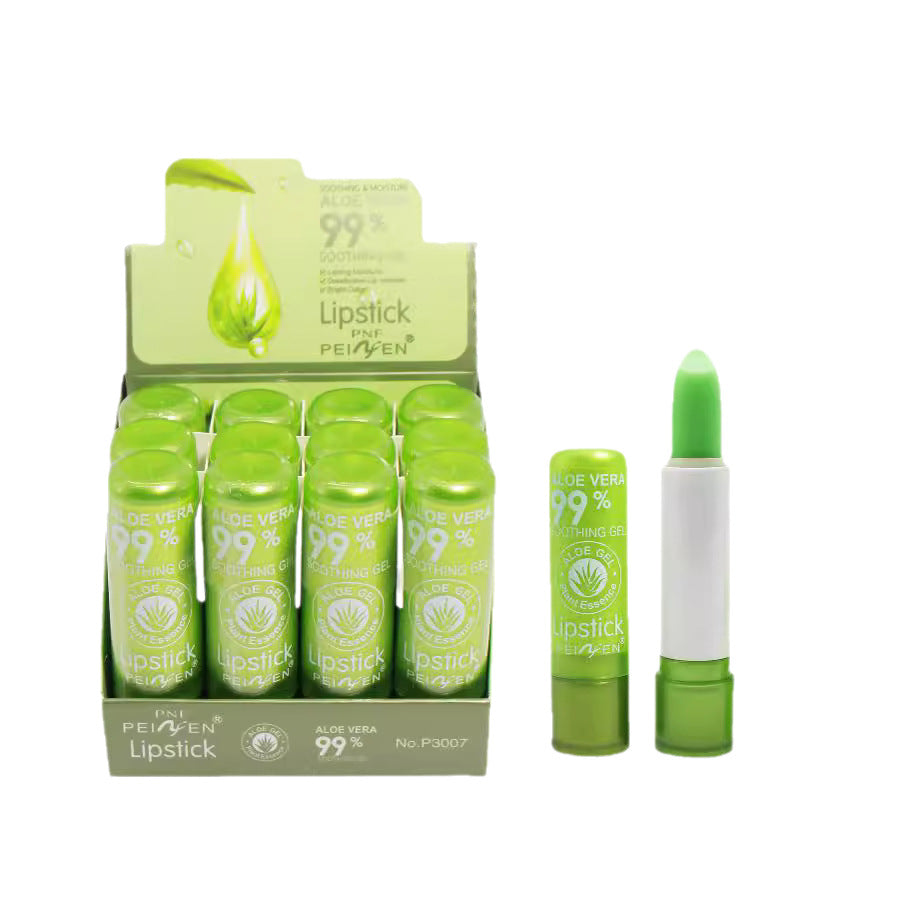 Aloe Vera Color-Changing Lip Balm: Nourishing, Moisturizing, Water-Resistant, Crack-Preventing, Temperature-Sensitive Lipstick3.5g