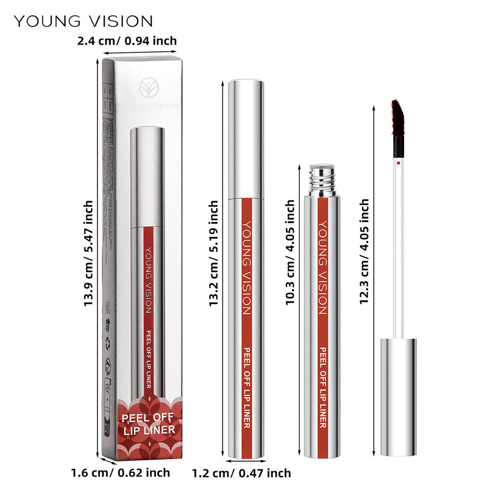 YOUNG VISION Peel-Off Lip Liner: Matte, Smudge-Proof, Precision Lip Liner 3g