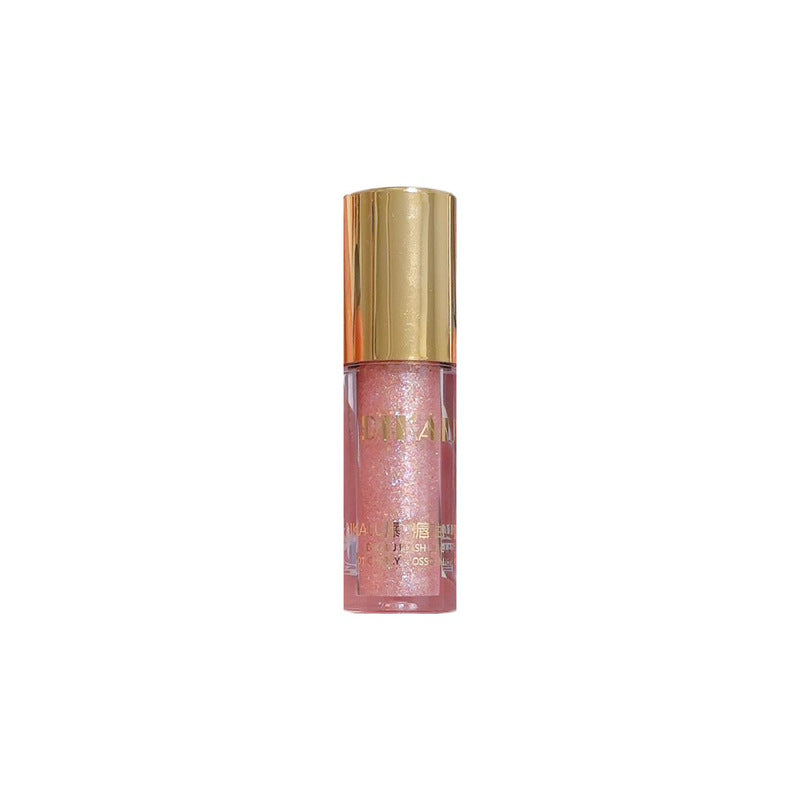 DIKALU Mini Shaved Ice Glitter Lip Gloss, Mirror-Finish Lip Gloss, Fine-Glitter Lip Gloss, Clear Lip Gloss, Dewy Lipstick