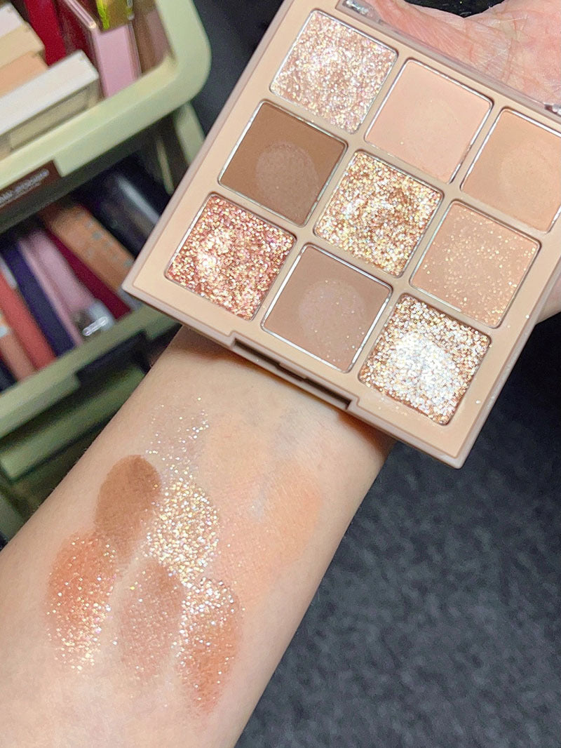 DIKALU Sparkling Gemstone 9-Color Eyeshadow Palette: Shimmer & Matte, Long-Lasting, Everyday Makeup, Affordable Eyeshadow Palette