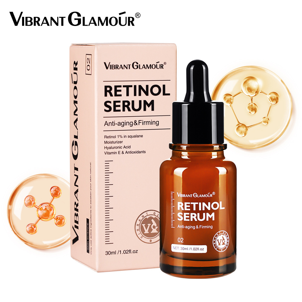 VIBRANTGLAMOUR Retinol Collection: Retinol Face Cream 30g, Retinol Eye Cream 20g, Retinol Face Serum 30ml, Retinol Eye Serum 30ml