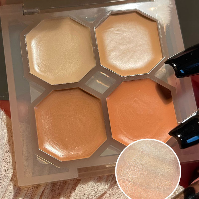 DIKALU Sparkling Gemstone 4-Color Eyeshadow Palette: Shimmer & Matte, Long-Lasting, Everyday Makeup, Affordable Eyeshadow Palette