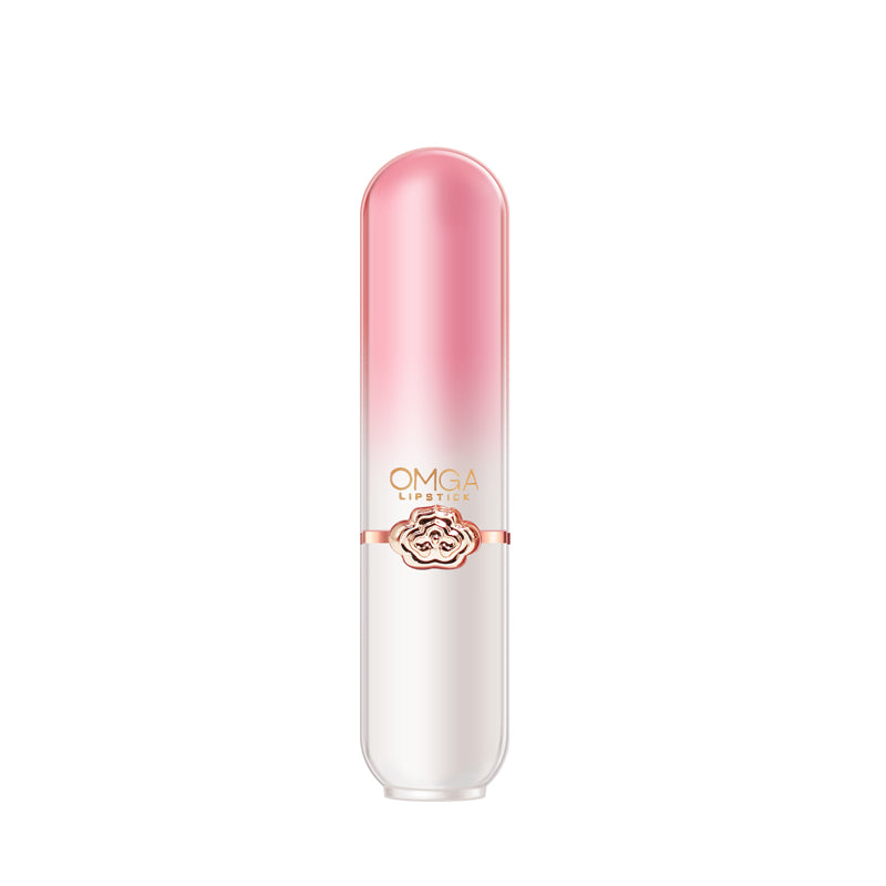 OMGA Color-Changing Lipstick, Jelly Lipstick, Moisturizing, Waterproof, Hydrating Cosmetics, Temperature-Sensitive Peach Lipstick 3g