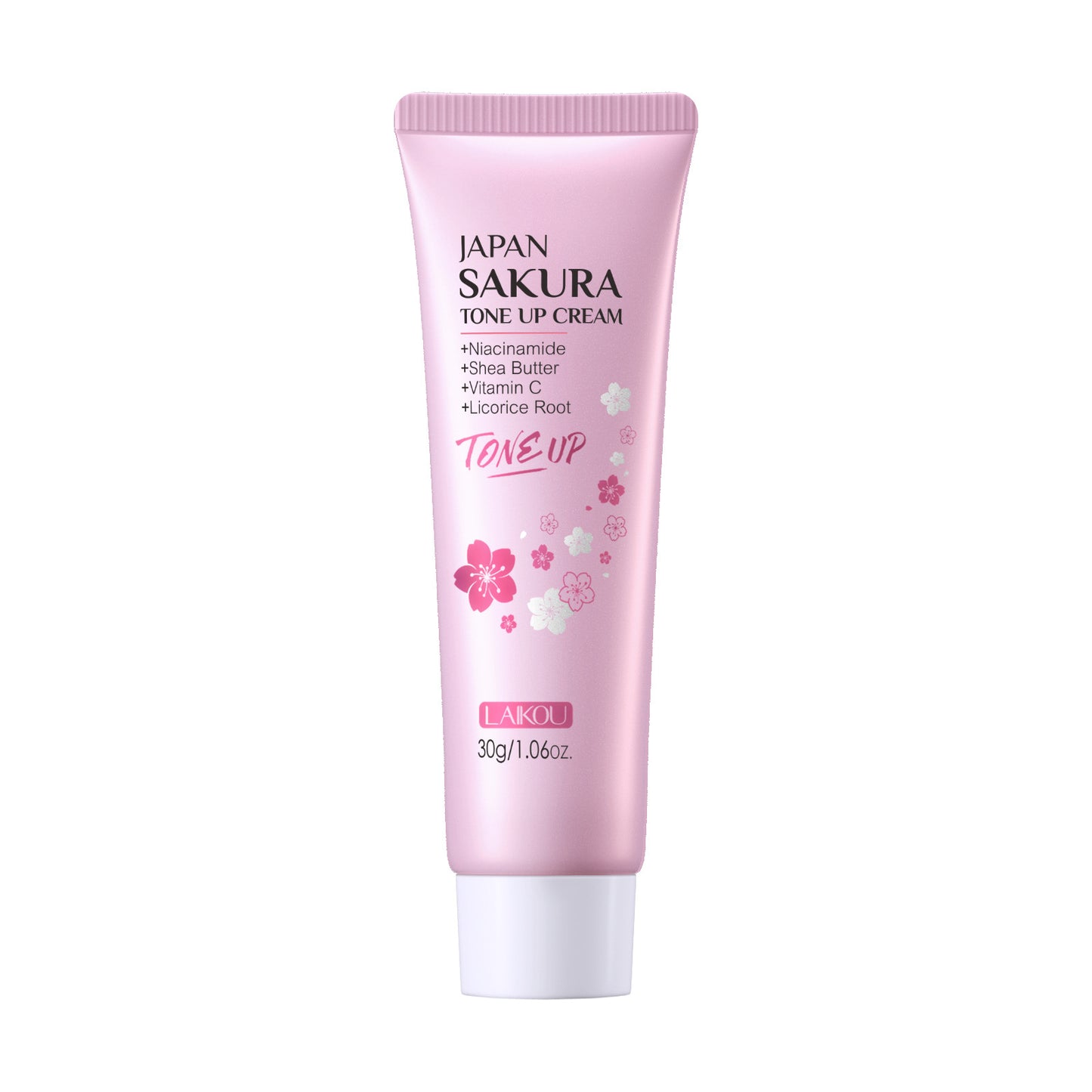 LAIKOU Sakura Tone UP Cream Even Light Beige Primer, Moisturizer Long Lasting Waterproof 1.06oz/30g