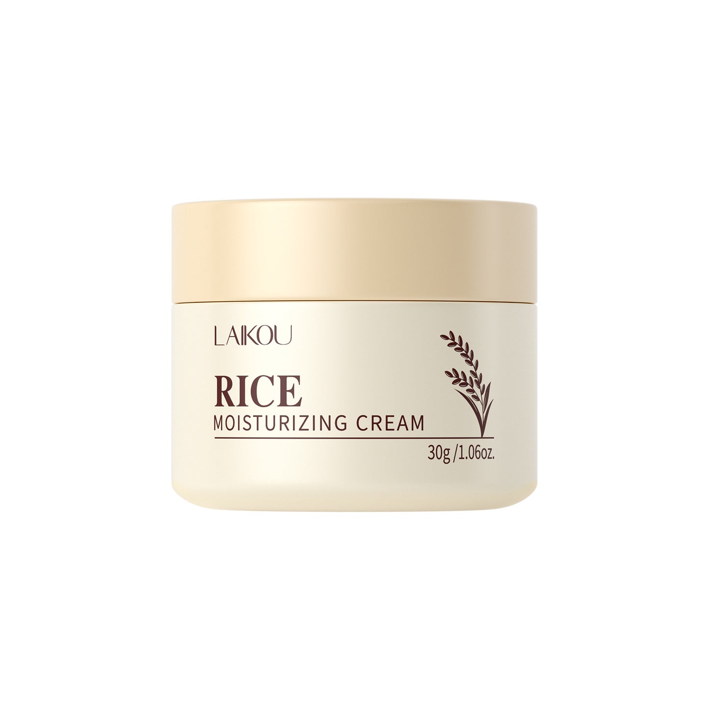 LAIKOU  Rice Cream 30g Moisturizing Cream with Plant Extracts for Facial Care