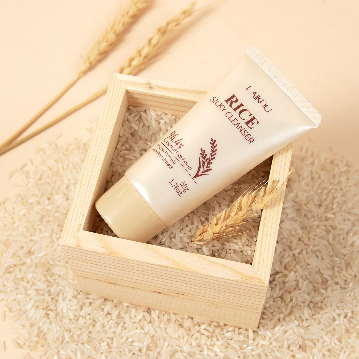 LAIKOU Rice Facial Cleanser 50g: Hydrating and Moisturizing