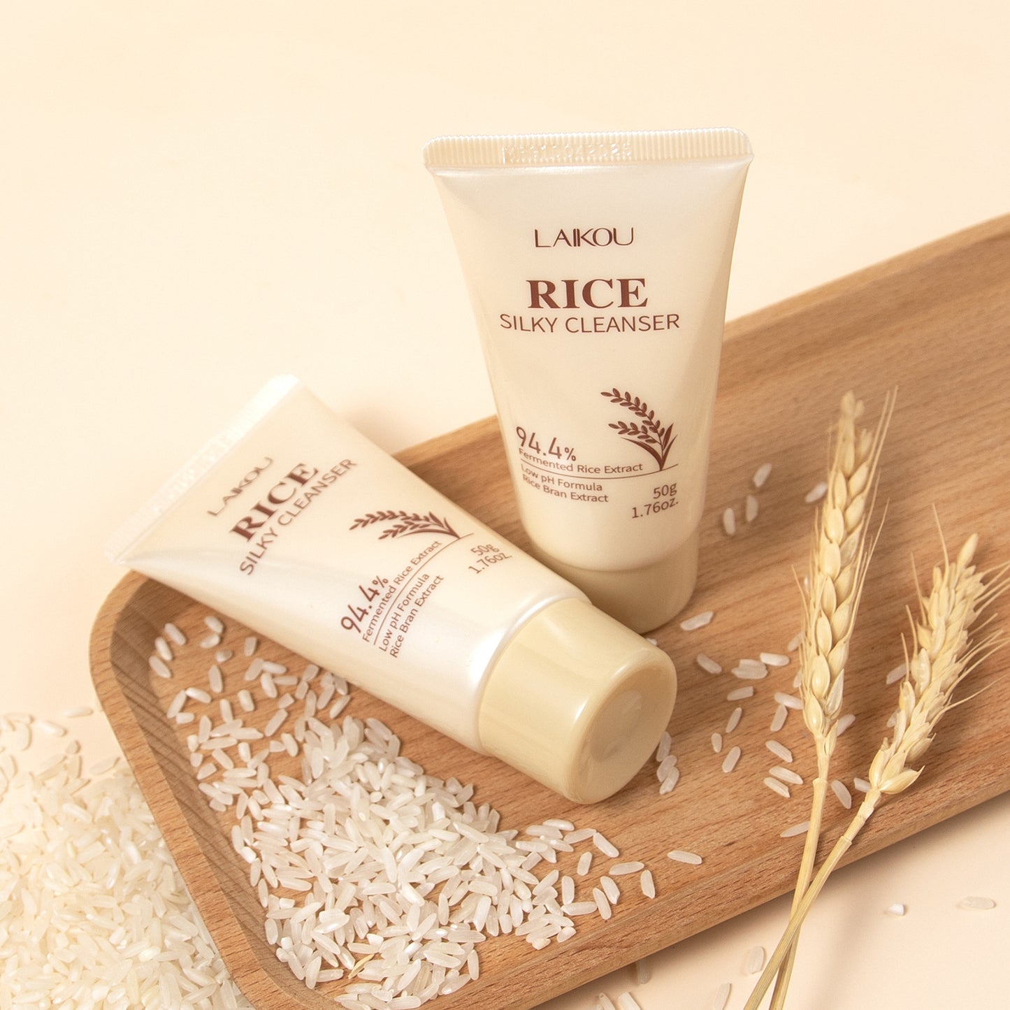 LAIKOU Rice Facial Cleanser 50g: Hydrating and Moisturizing