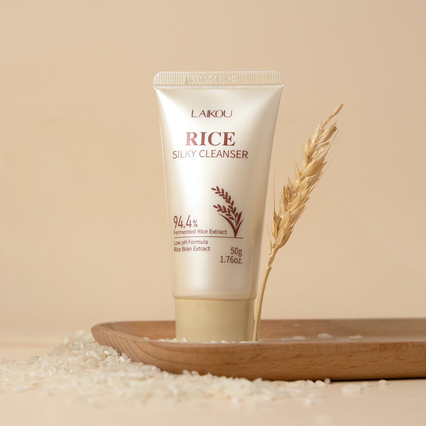 LAIKOU Rice Facial Cleanser 50g: Hydrating and Moisturizing