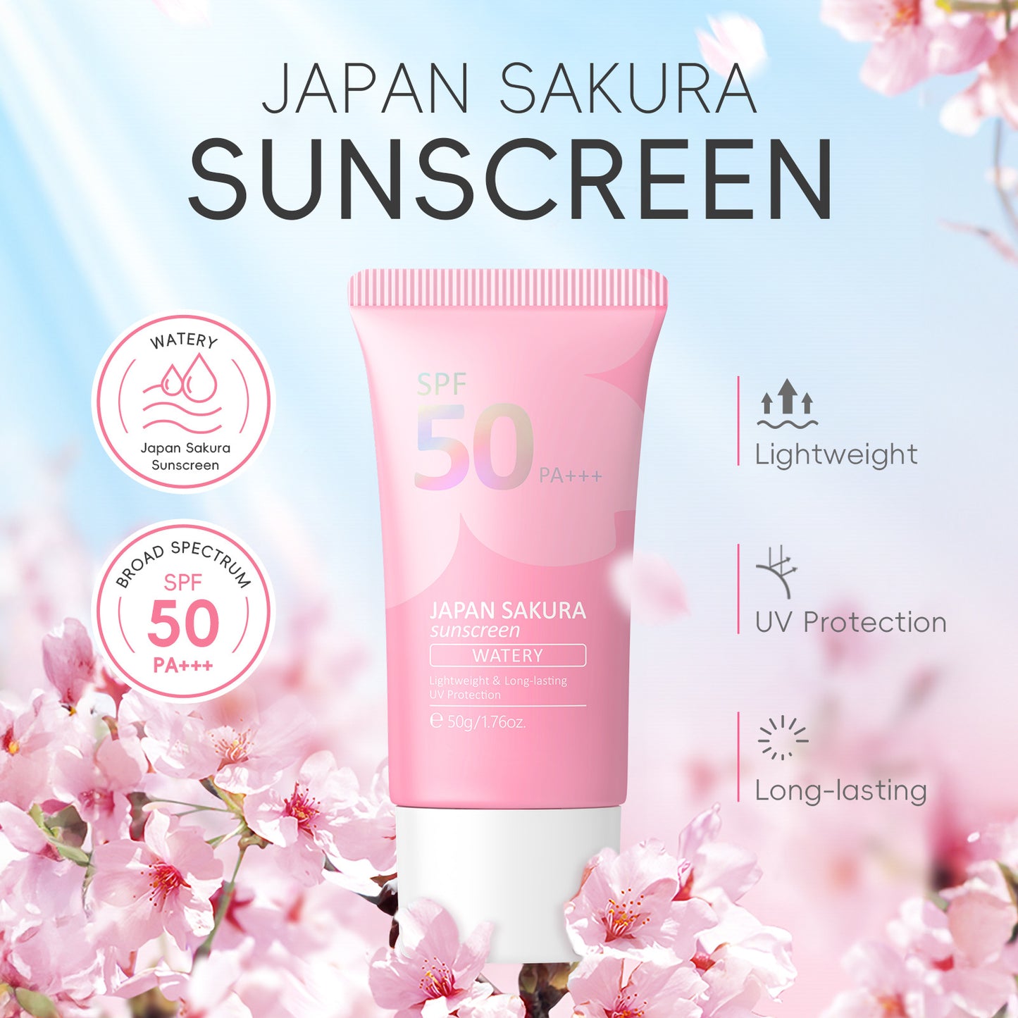 LAIKOU Sakura Sunscreen Moisturizing Primer 50g