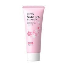 LAIKOU Japanese Cherry Blossom Facial Cleanser 100g: Moisturizes the skin, cleanses pores, and hydrat