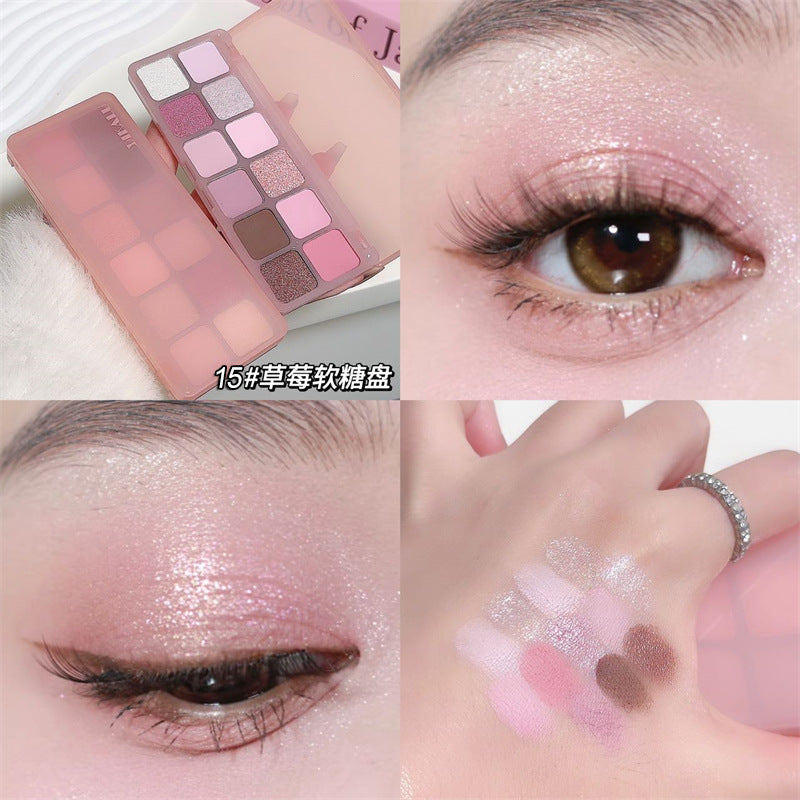 DIKALU 12-Color Eyeshadow Palette: “Raw Neutrals” Matte Earth Tones “Milk Tea” Palette – Authentic Blush