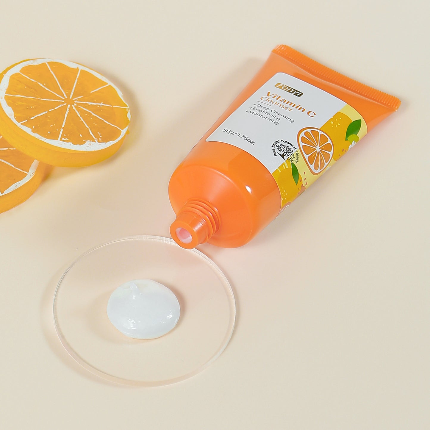 FENYI Vitamin C Facial Cleanser 50g: Pore-Cleansing and Moisturizing Cleanser