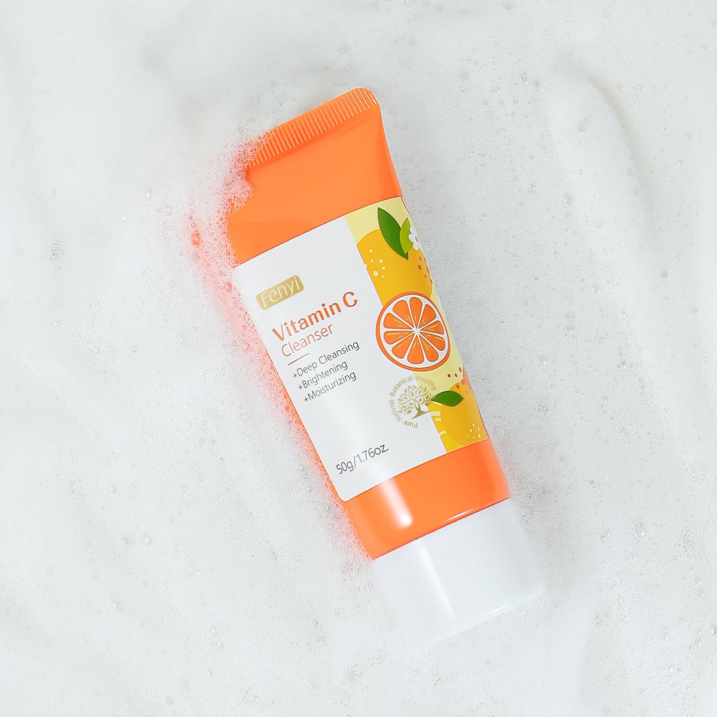 FENYI Vitamin C Facial Cleanser 50g: Pore-Cleansing and Moisturizing Cleanser