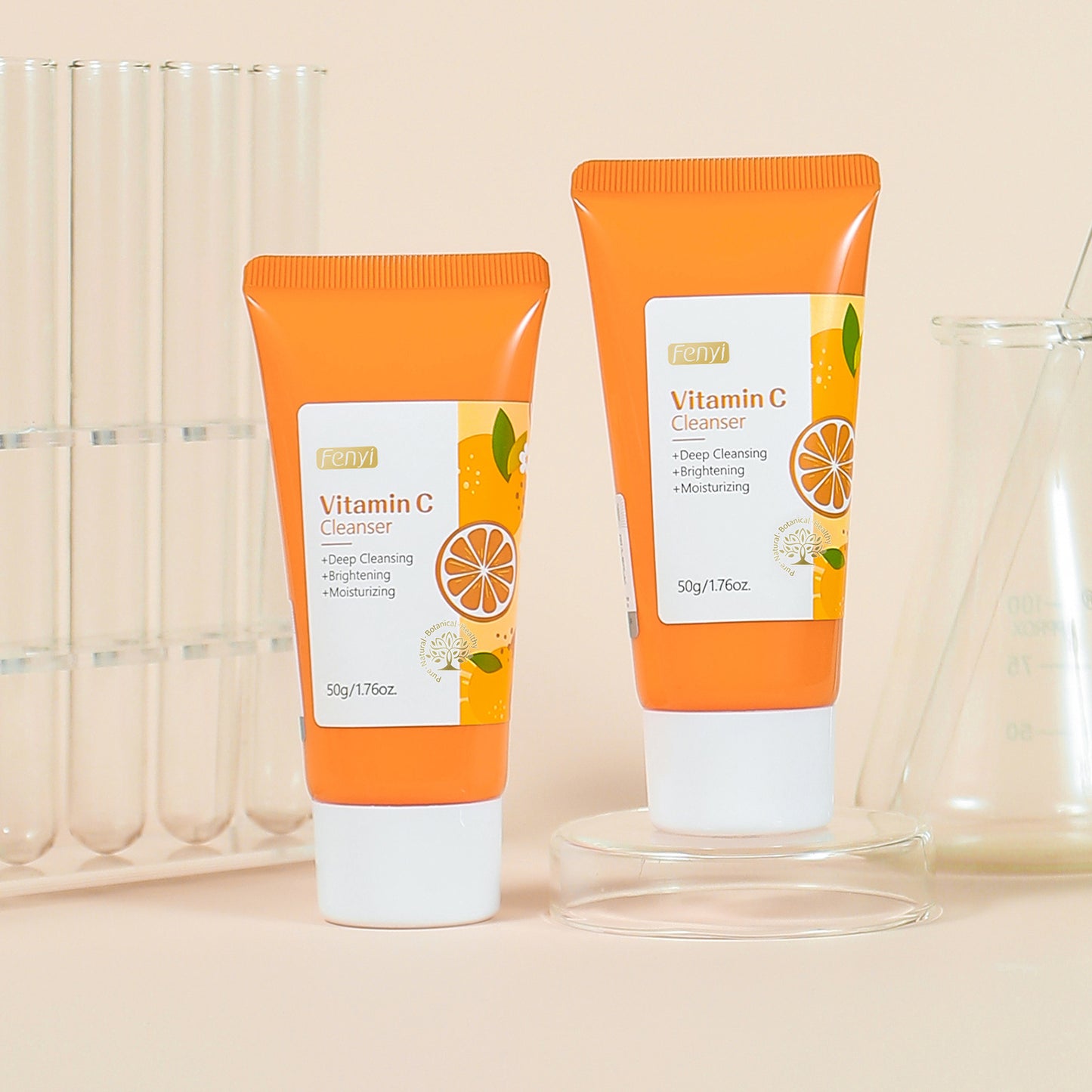 FENYI Vitamin C Facial Cleanser 50g: Pore-Cleansing and Moisturizing Cleanser